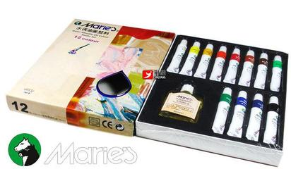 【馬利12色水調(diào)油畫顏料套裝 馬利油畫顏料 5012A】?jī)r(jià)格_廠家_圖片 -