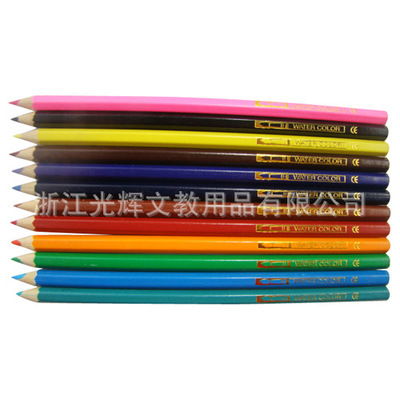 【供應(yīng)水溶彩色鉛筆,木制鉛筆,水溶彩鉛,彩色鉛筆,鉛筆廠】?jī)r(jià)格,廠家,圖片,鉛筆,浙江光輝文教用品-